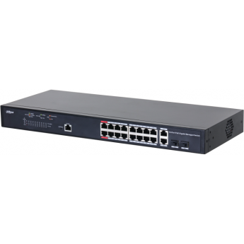 16-портовый гигабитный управляемый коммутатор DAHUA DH-PFS4218-16GT-230