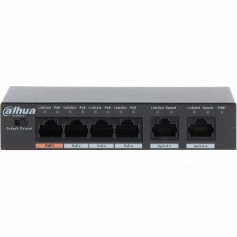 Неуправляемый 4-портовый PoE-коммутатор DAHUA DH-PFS3006-4ET-60