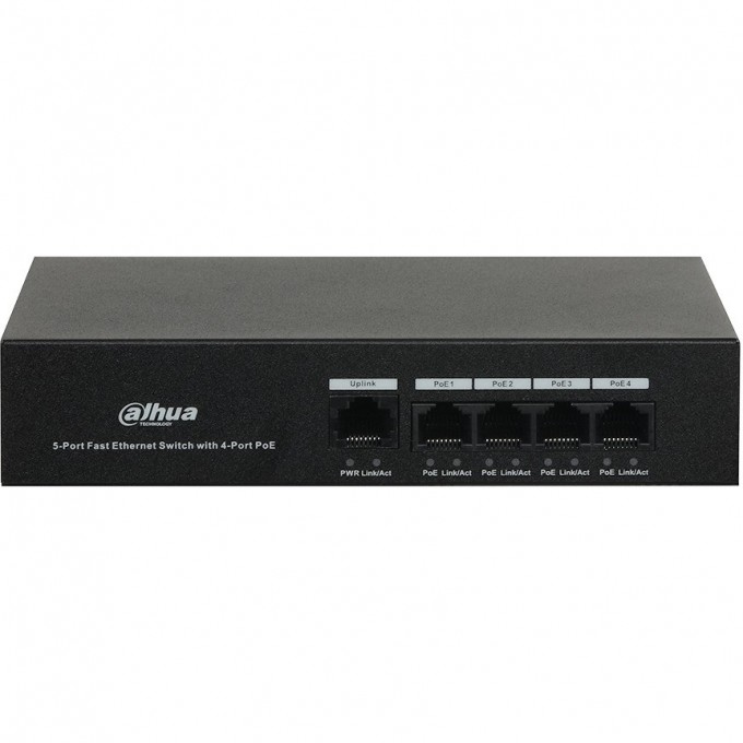 РоЕ коммутатор DAHUA 4 портовый неуправляемый DH-PFS3005-4ET-36