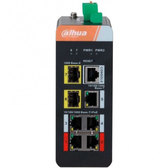 Управляемый коммутатор DAHUA 4-портовый гигабитный с PoE DH-IS4207-4GT-120